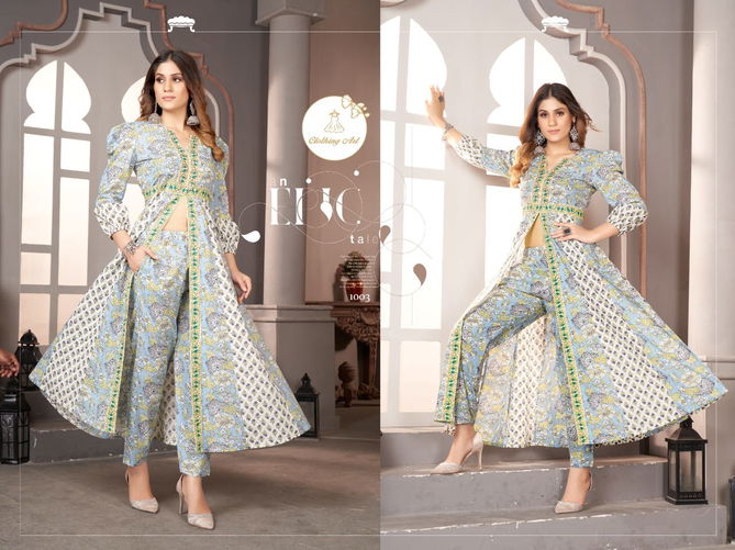 Clothing Art Stylish Party Wear Wholesale Kurtis With Bottom Designer Catalog